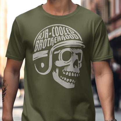 Air Cooled Brotherhood Skull Helmet T-Shirt product