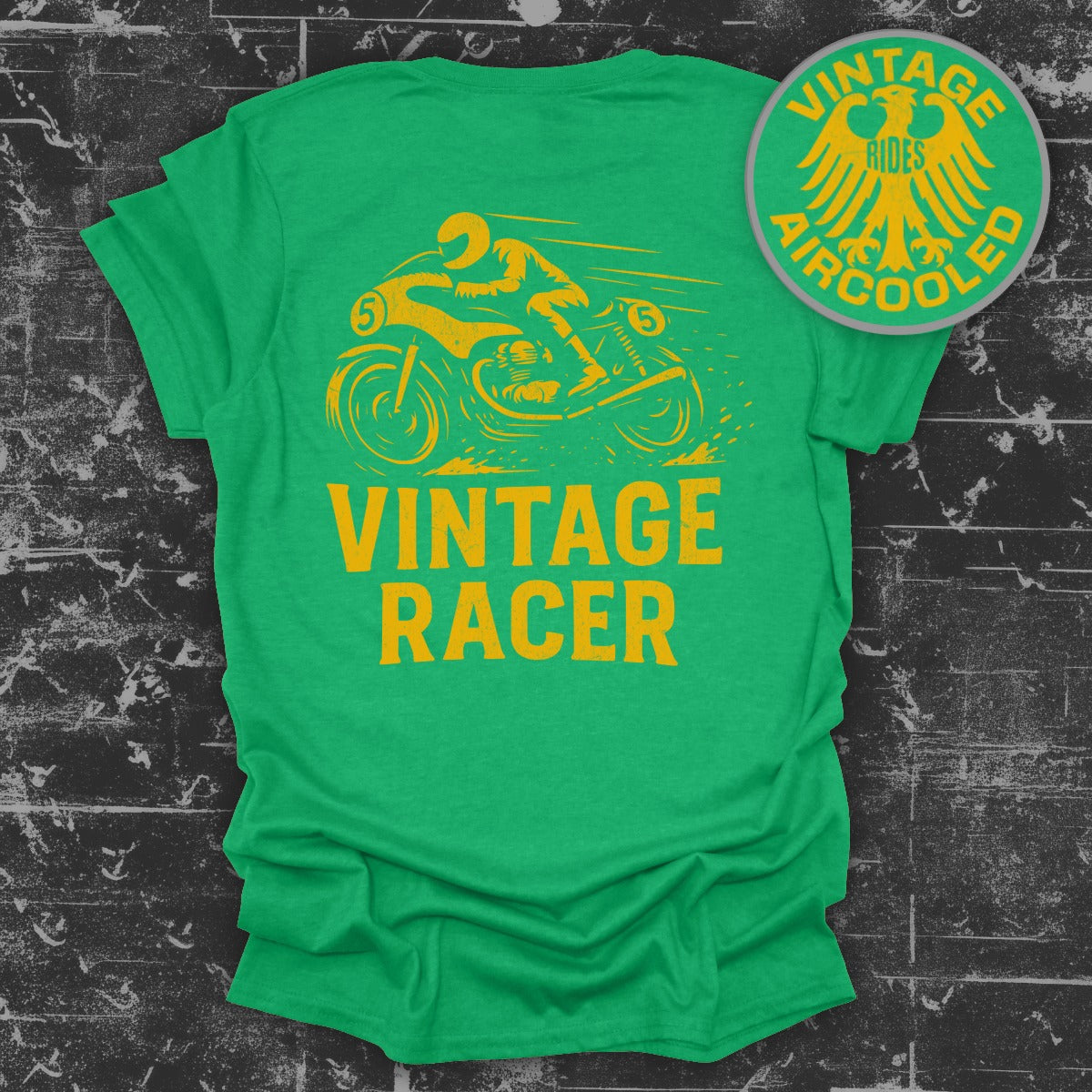 Vintage Racer Motorcycle Rider Graphic Tee product