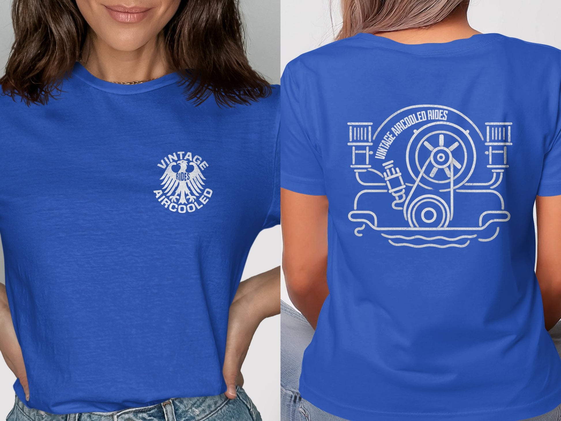 Vintage Aircooled Rides Engine Graphic Tee product