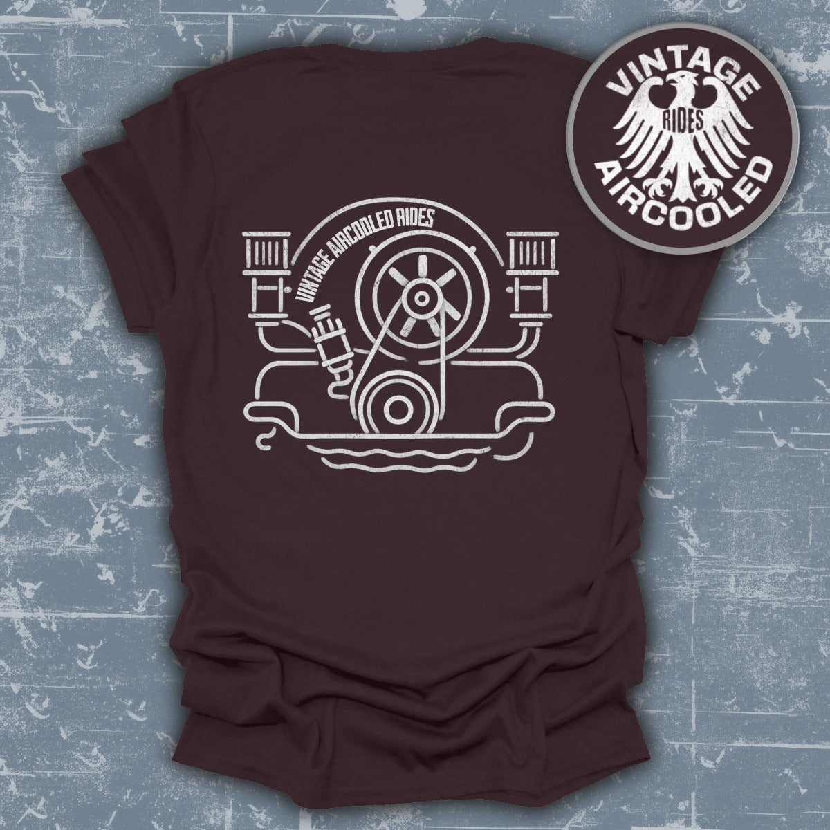Vintage Aircooled Engine Graphic T-Shirt Product