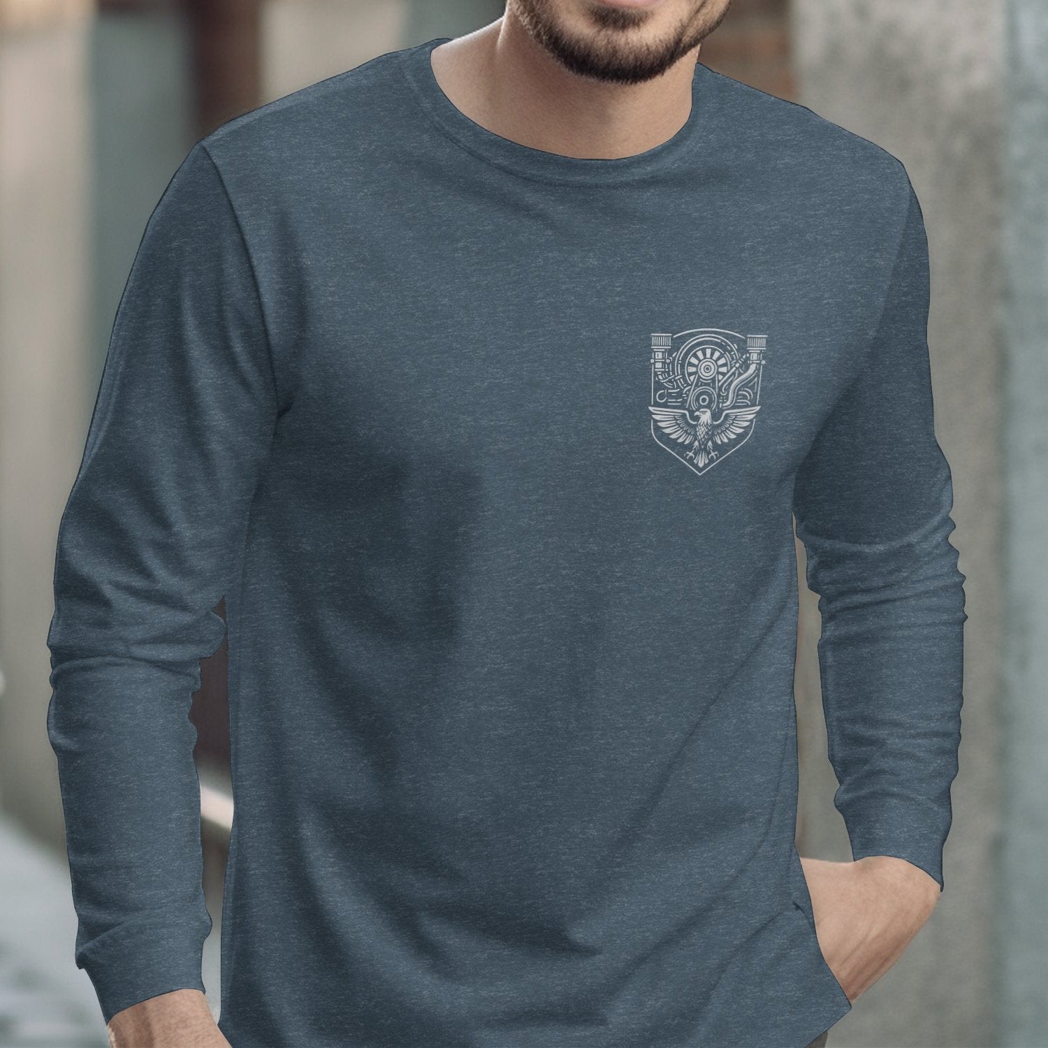 Long Sleeve Graphic Print Crew Neck Shirt product type