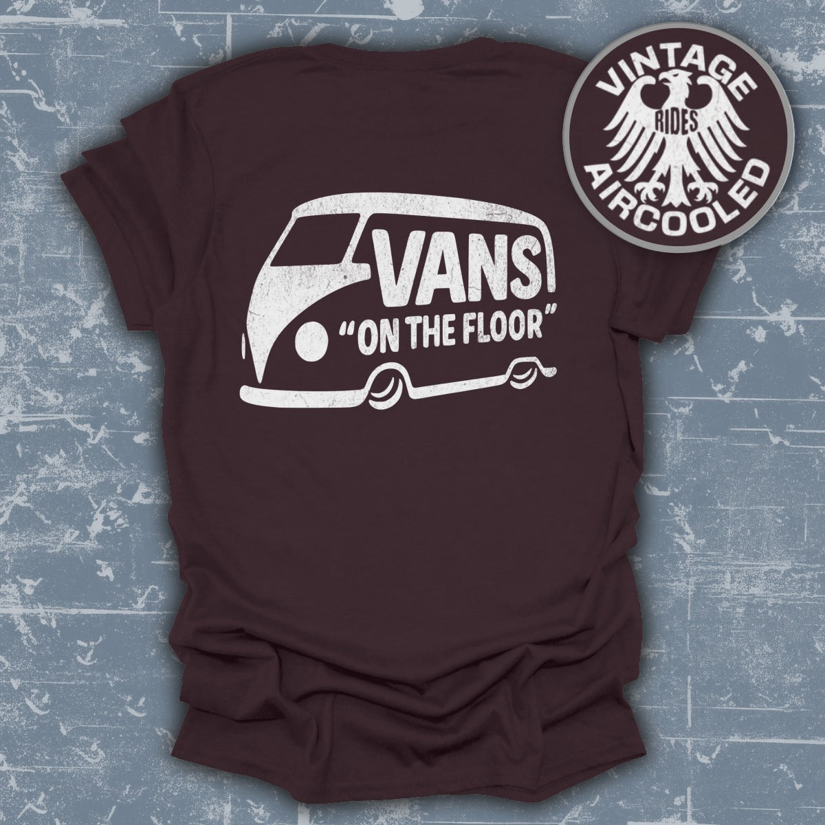 Vintage Rides Aircooled On The Floor Vans Shirt