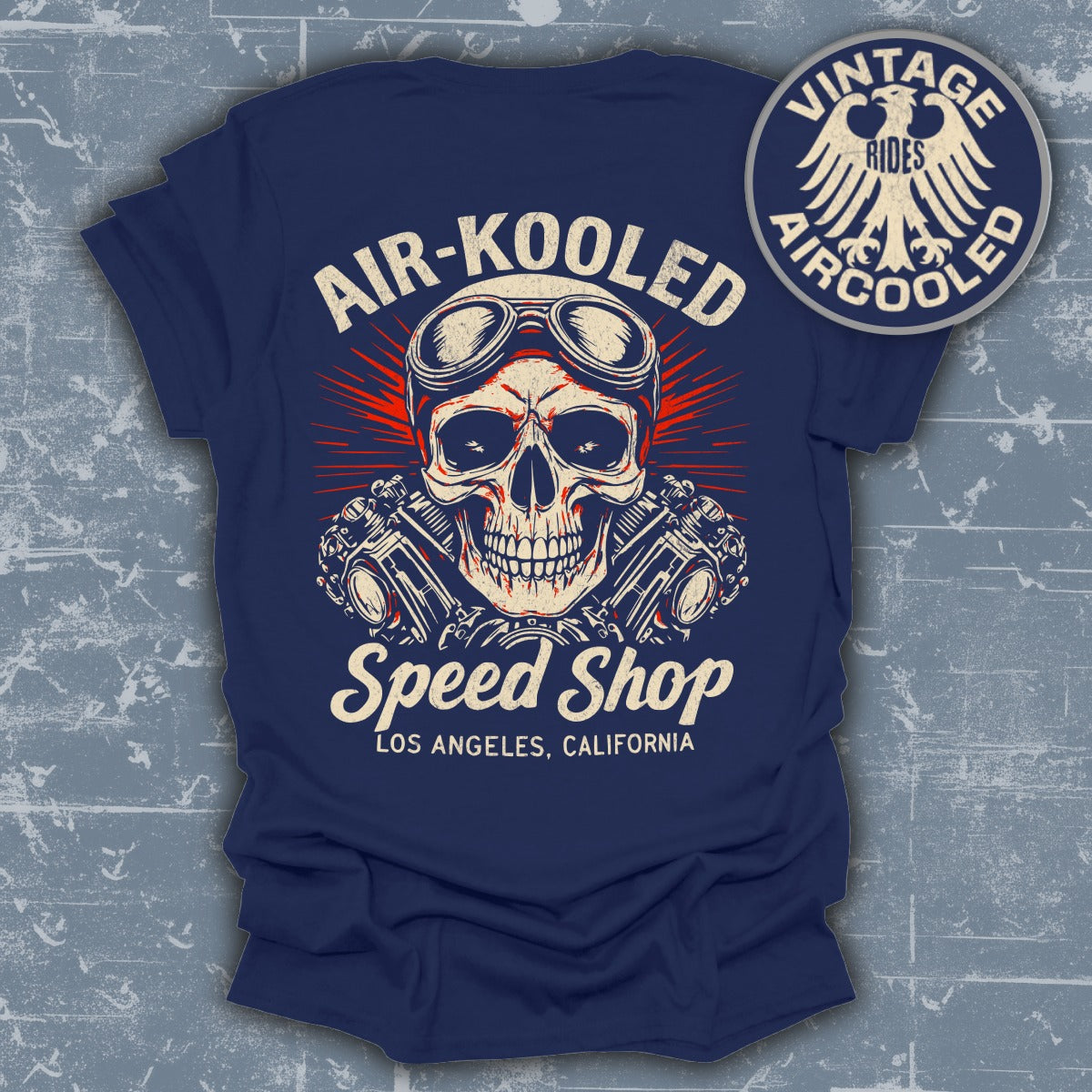 Air-Kooled Speed Shop Los Angeles California tee