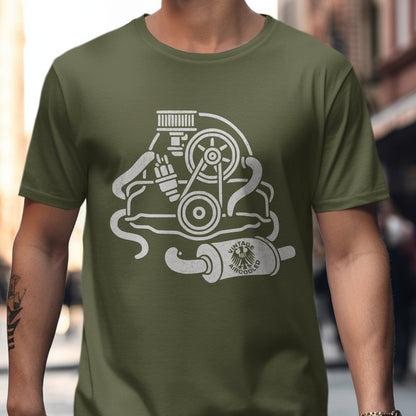 Car Engine Diagram Graphic T-shirt product type