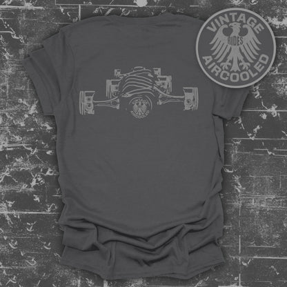 Vintage Rides Aircooled Engine Graphic T-Shirt product type